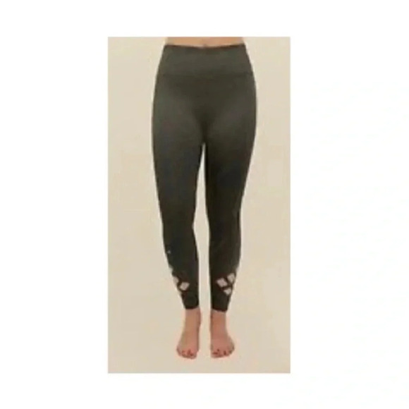 💥Active Life Womens Active Legging Elastic Criss Cross Detail Yoga Pant M - Picture 1 of 9